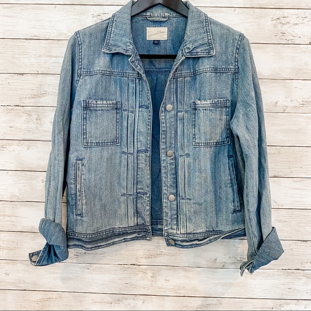 Universal Thread Ribbed Denim Jacket - image 1